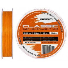 Леска Brain Classic Carp Line (solid orange) 150m 0.28mm 18lb 7.9kg