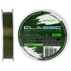 Леска Brain Classic Carp Line 3D (camo) 300m 0.25mm 15lb 6.6kg