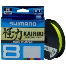Шнур Shimano Kairiki 8 PE 150m (Yellow) 0.06mm 5.3kg