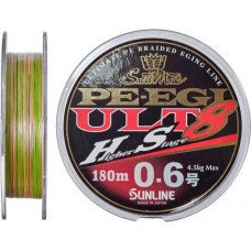 Шнур Sunline PE EGI ULT HS8 180m #0.6/0.128mm 4.5kg