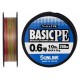 Шнур Sunline Basic PE 200m (Multi Color) #0.6/0.132mm 10lb/4.5kg
