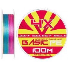 Шнур Select Basic PE Multicolor 100m #3.0/0.26mm 45lb/20.8kg