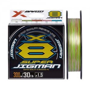 Шнур YGK X-Braid Super Jigman X8 300m #0,6(14lb/6.35)