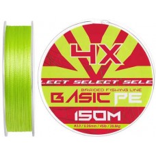 Шнур Select Basic PE Light Green 150m #3.0/0.26mm 45lb/20.8kg