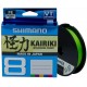 Шнур Shimano Kairiki 8 PE 300m (Mantis Green) 0.28mm 29.3kg
