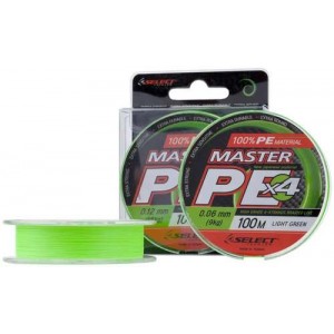 Шнур Select Master PE 100m (салат.) #1.7/0.20mm 53lb/24kg
