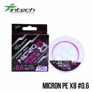 Шнур Intech MicroN PE X8 150m #0.6 (13lb / 5.90kg)