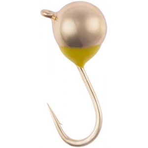 Мормышка вольфрамовая Viking Fishing Round+drop 0.18g 2.5mm Gold (5шт)