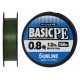 Шнур Sunline Basic PE 150m (Dark Green) #0.8/0.153mm 12lb/6kg