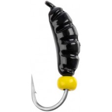 Мормышка вольфрамовая Viking Fishing Shrimp+bead 0.37g 7mm Black+Y (5шт)