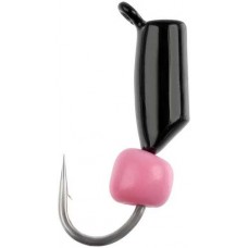 Мормышка вольфрамовая Viking Fishing Rigabik+bead 0.35g 2mm Black+P (5шт)