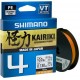 Шнур Shimano Kairiki 4 PE 150m (Hi-Vis Orange) 0.19mm 11.6kg
