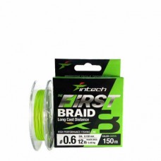 Шнур Intech First Braid X8 Green 150m #0.4 (10lb/4.54kg)