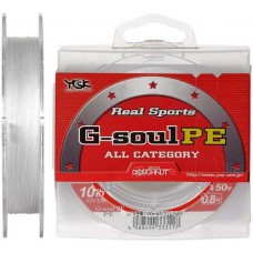 Шнур YGK Real Sports G-Soul PE 150m (білий) #0.4/0.104mm 6lb
