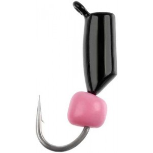 Мормышка вольфрамовая Viking Fishing Rigabik+bead 0.62g 2.5mm Black+P (5шт)