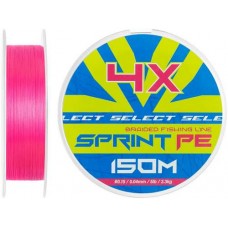 Шнур Select Sprint PE 4X Pink 150m #0.15/0.04mm 5lb/2.3kg