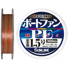 Шнур Sunline Azeero Boat Fan PE x8 200m #1.5/0.205mm 25lb/11.0kg