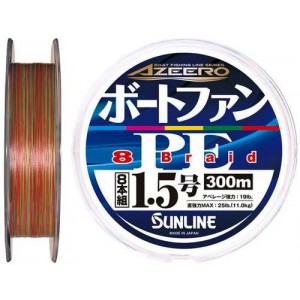 Шнур Sunline Azeero Boat Fan PE x8 200m #1.5/0.205mm 25lb/11.0kg