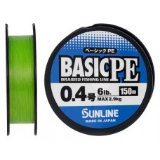 Шнур Sunline Basic PE 150m (Light Green) #0.4/0.108mm 6lb/2.9kg