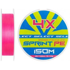 Шнур Select Sprint PE 4X Pink 150m #0.2/0.06mm 7lb/3.1kg