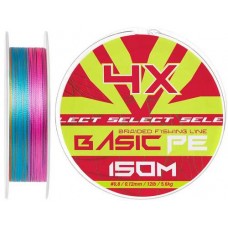 Шнур Select Basic PE Multicolor 150m #0.8/0.12mm 12lb/5.6kg