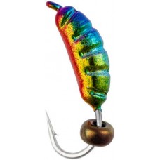Мормышка вольфрамовая Viking Fishing Shrimp+bead 0.95g 9mm Rainbow (5шт)