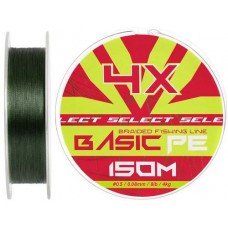 Шнур Select Basic PE Green 150m #0.5/0.08mm 8lb/4kg