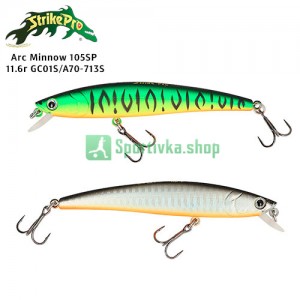 Воблер Strike Pro Arc Minnow 105SP 11.6г GC01S/A70-713