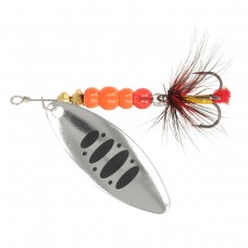 Блешня ZEOX Reactive Long №4 13г 008 Silver/Black Dot