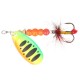 Блесна ZEOX Dominator №4 9г 015 Fluo Tiger/Black Dot
